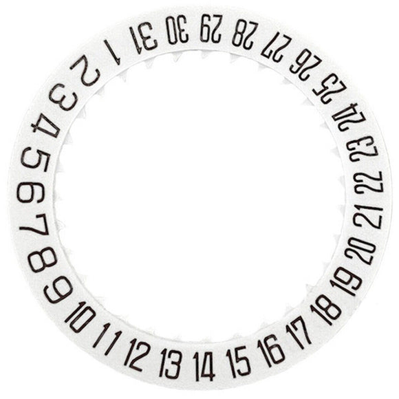 White Special Font Date At 6 Date Disk Wheel Date Wheel for Miyota 8215 Movement