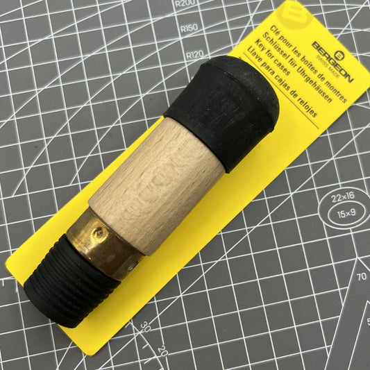 Bergeon 2533 rubber key for waterproof watch case opening and closing, Swiss Made precision tool.