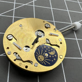 ISA 9231 Quartz Movement Star Moon Phase At 6 Swiss Made Movement