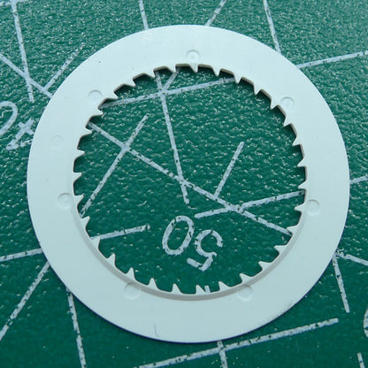 Blue date disk wheel with clear numbers for NH35 watch movement, ideal for precision timekeeping