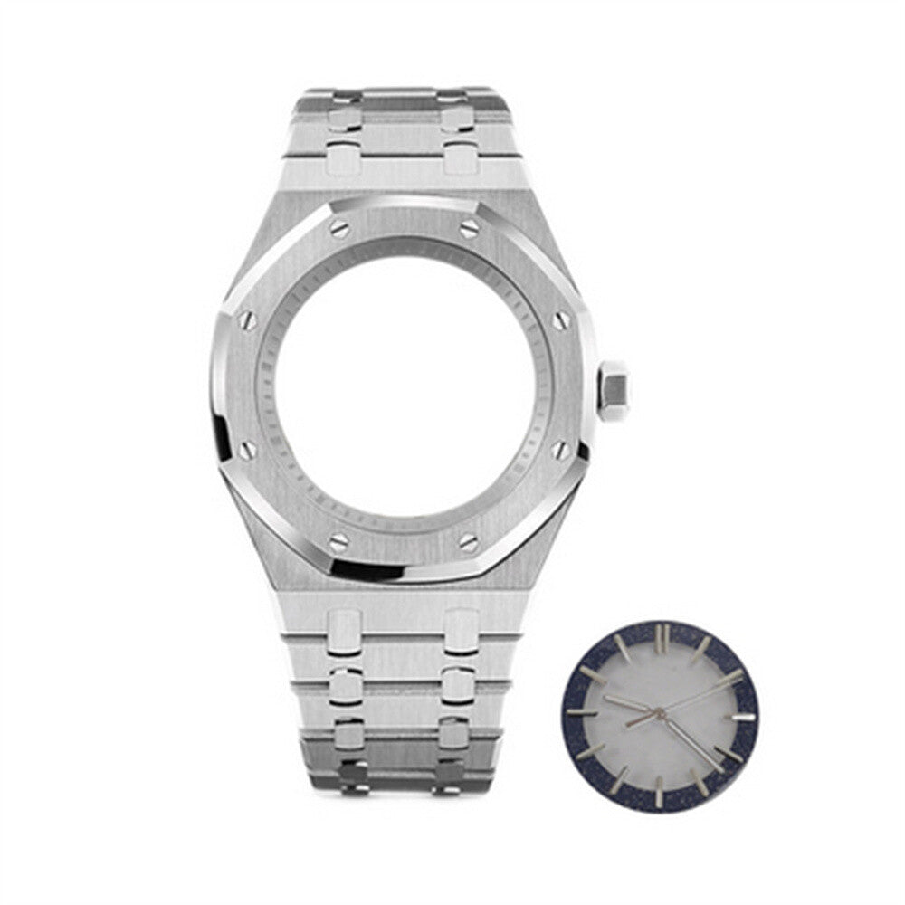 41MM Watch Case + Strap + Dial + Watch Hands for NH70 Modified Case