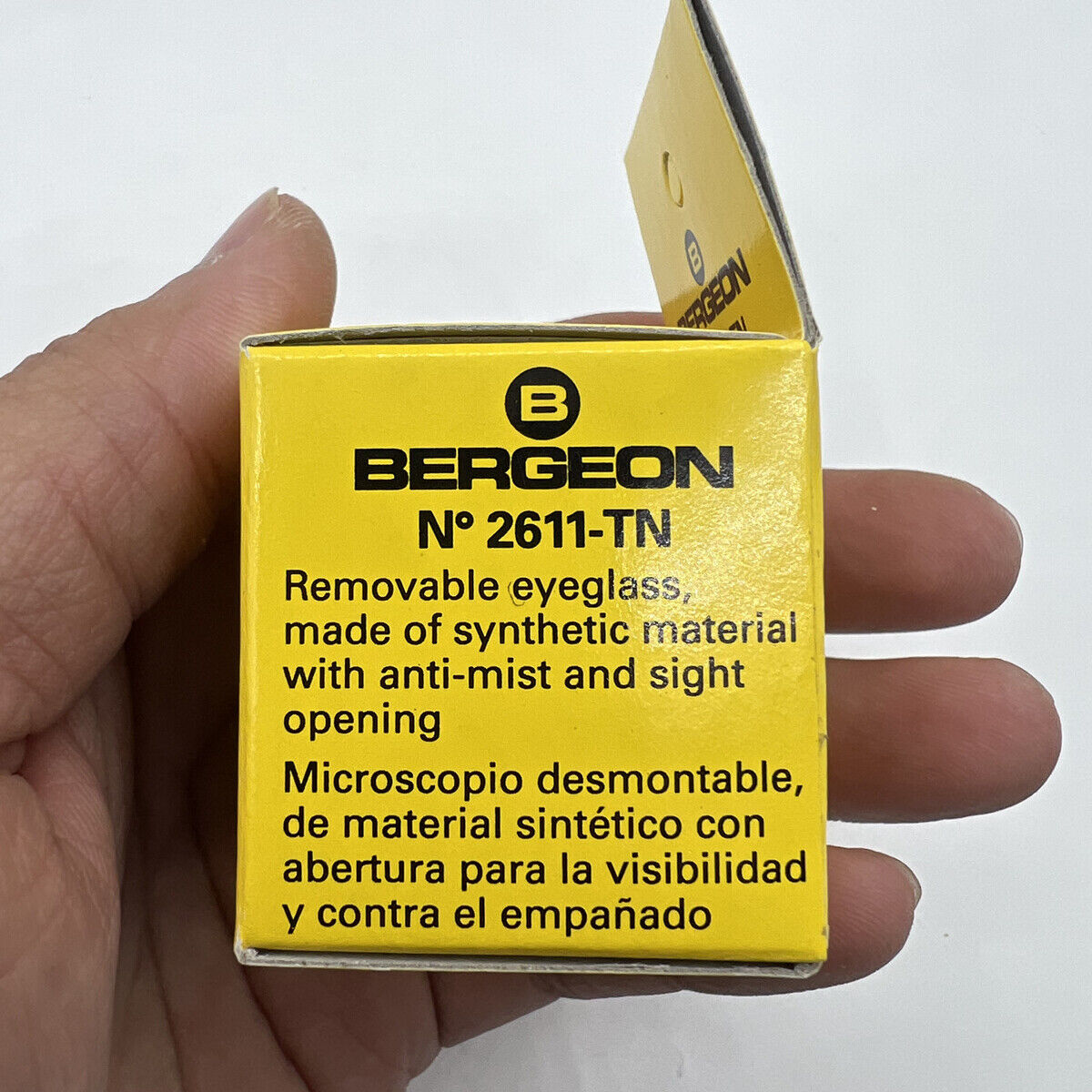 Bergeon 2611-TN-1.5 loupe with 6.7x magnification for precise watch accessory inspections