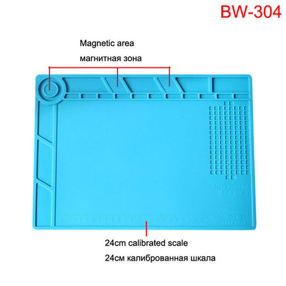 New Heat-Resistant Soldering Silicon Soldering Mat Work Pad Watch Repair Tool