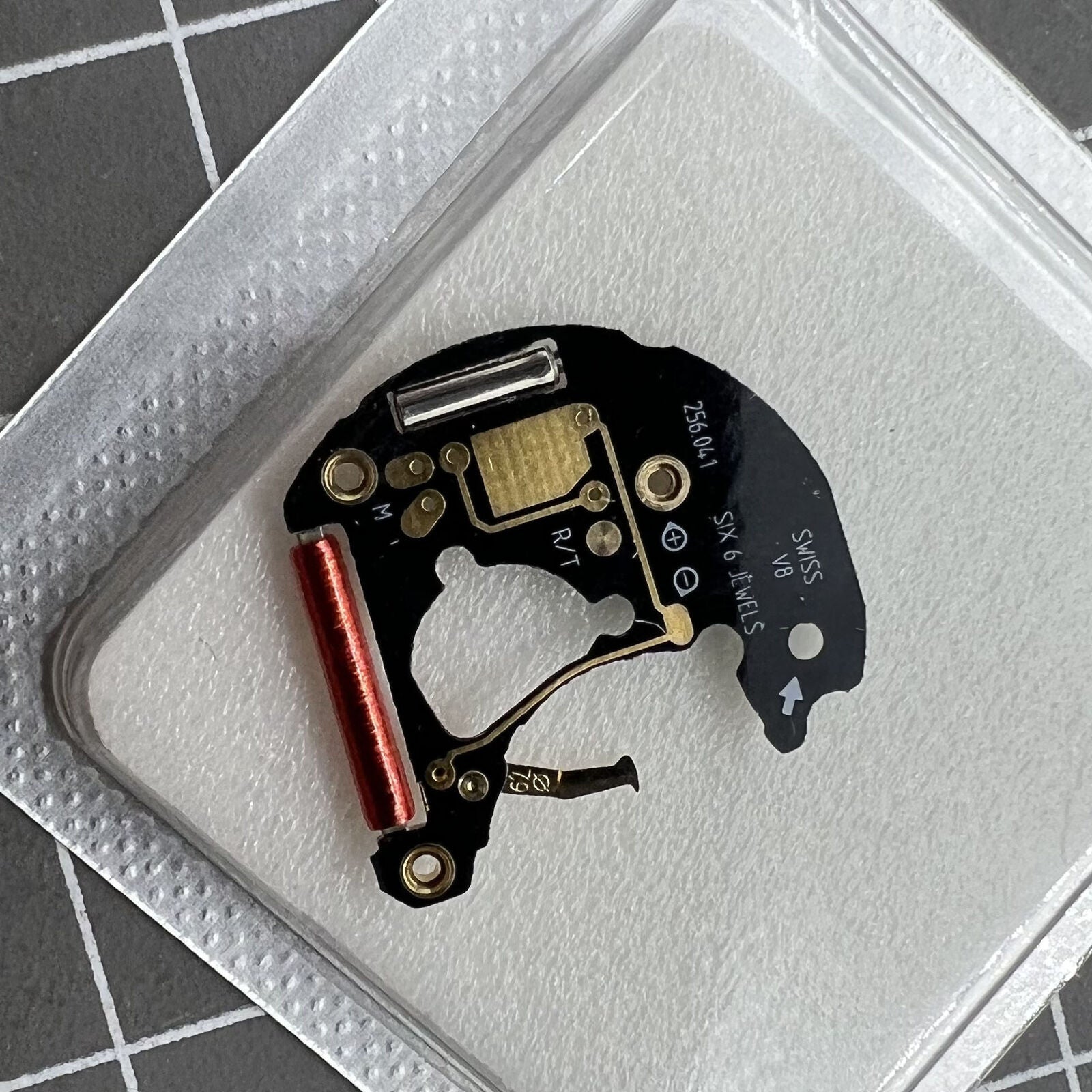 Circuit board for ETA 256.041 2 hands watch movement, Swiss made precision component.