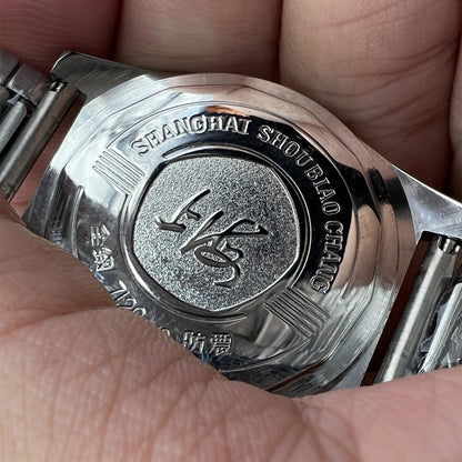 37mm Shanghai Factory 7120 men's manual mechanical watch featuring shock-resistant durability and classic design.