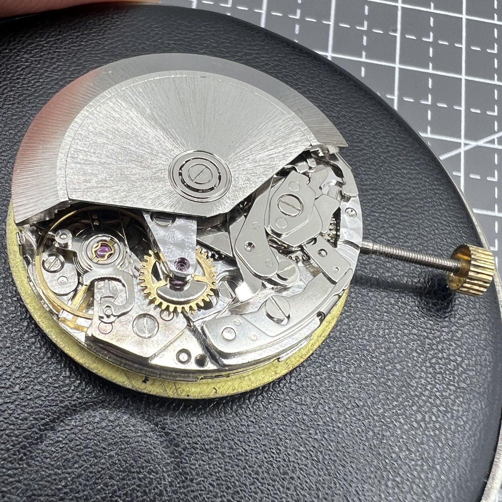 Multifunctional automatic mechanical watch with 8 hands, precision Dandong 7751 movement, ideal for watch enthusiasts.