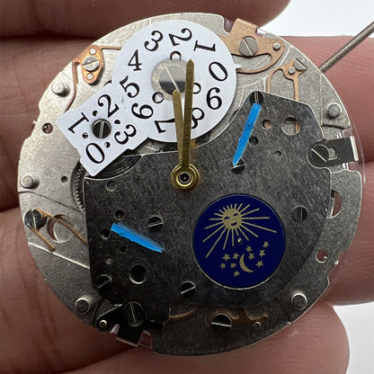 China Made Mechanical Automatic Movement 3 Hands Big D12 Multi-Function