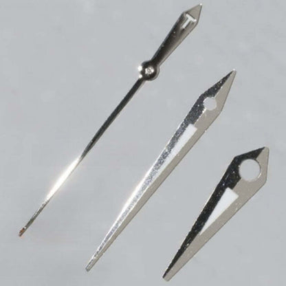 2er Set Silberne Leuchtzeiger mit Veredeltem Rand für ETA2836 2824 2892A2