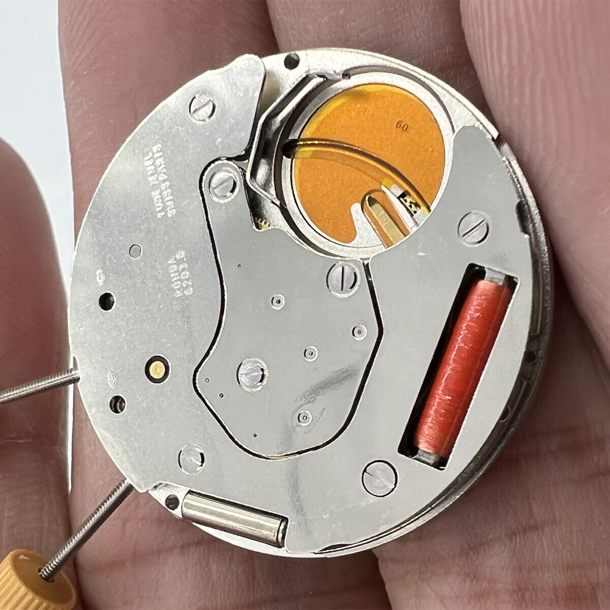 Ronda 6203B Swiss quartz watch movement, precision parts for reliable watch accessories by Ronda.