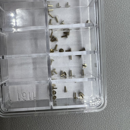 Swiss Horotec MSA99 153 60 metal watch dial repair pins set in box for precise watchmaking tasks