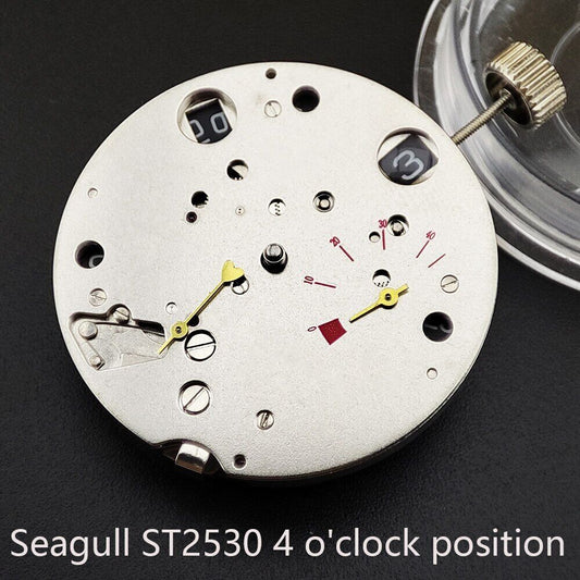 Montre Seagull ST2530 à mouvement mécanique automatique avec date, pièces de rechange