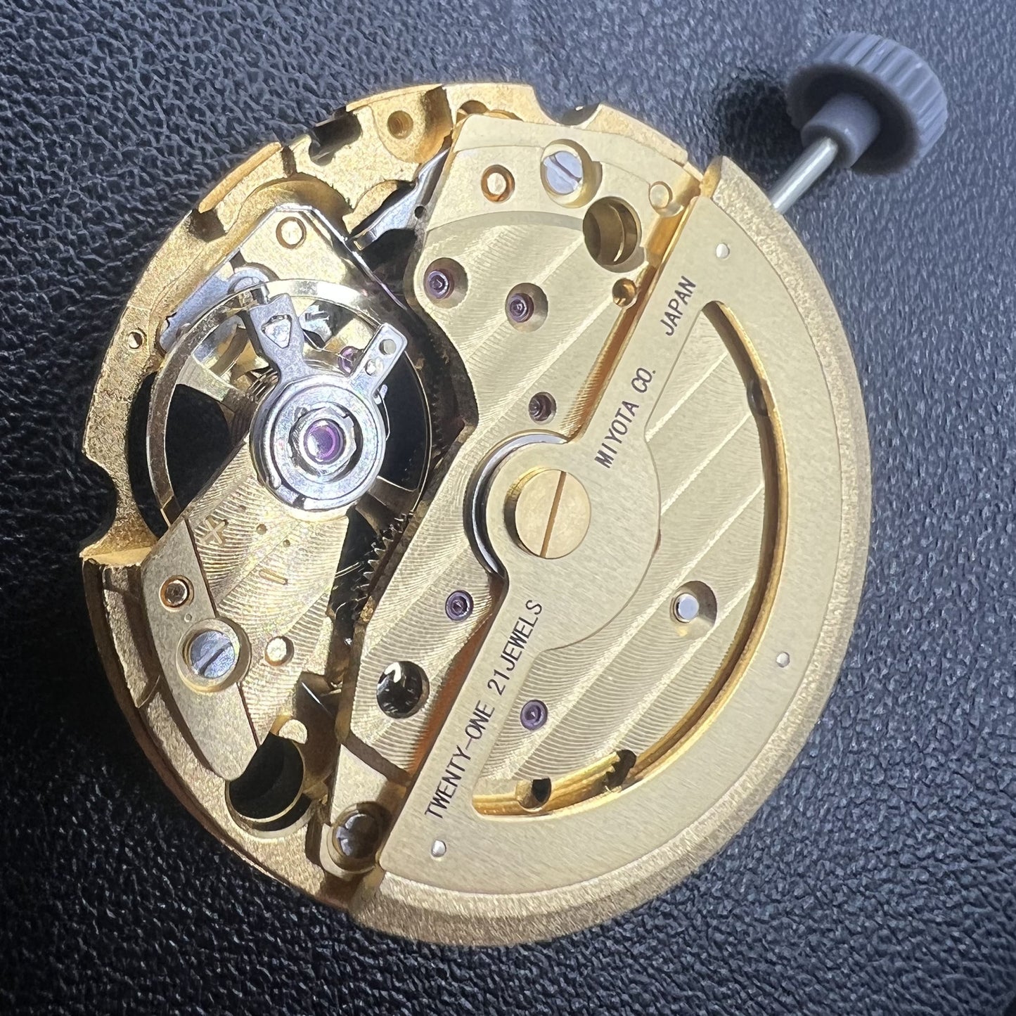 Golden Plated Automatik Uhrwerk Miyota Citizen 82S5 Mechanisch