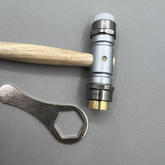Bergeon 30417 Marteau avec embouts en laiton/synthétiques remplaçables Swiss Tool