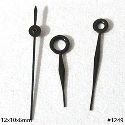 Aiguilles de montre peintes en noir de 12 mm pour mouvement Miyota 2035 2115 2105 2305 