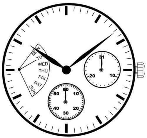 Hattori Epson VD85A quartz movement, Japan-made precision mechanism for watch repairs and accessories