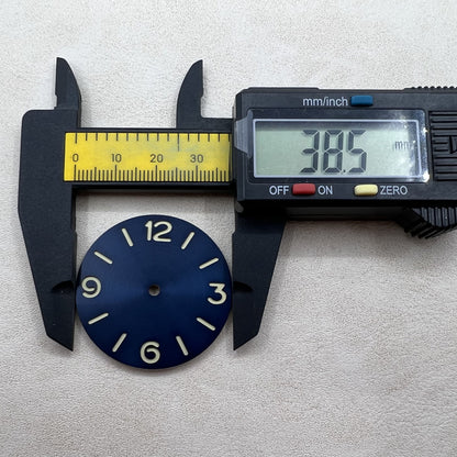 39mm Blue Green Luminous Watch Dial Suitable for Movement ETA 6497 /6498