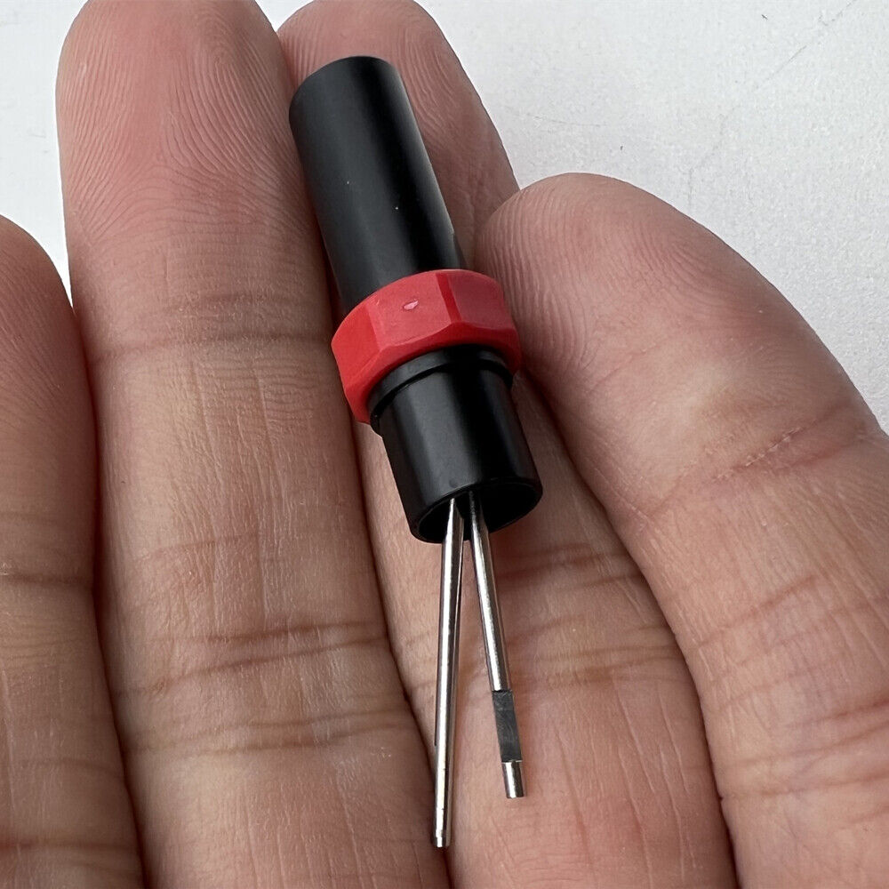 Set of 2 Bergeon 30081-AT-120 spare blades and barrel for 1.20mm ergonomic screwdriver, precise watch repair tools.