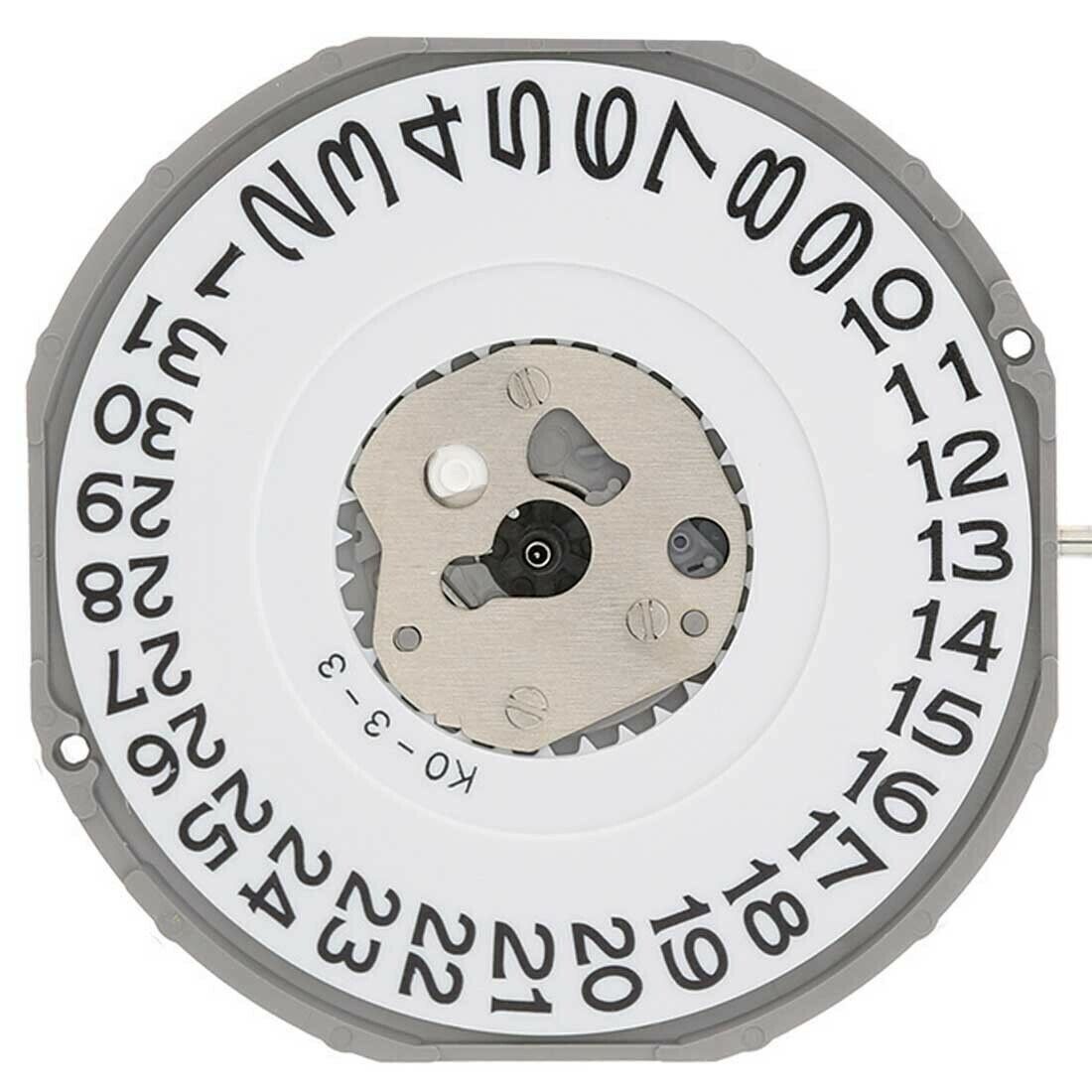 Miyota 2415 Japan Quartz Movement Date at 3