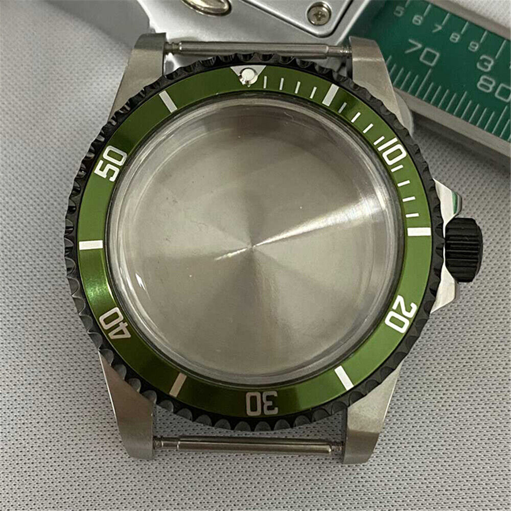 39.5mm PVD bronze retro watch case by BrandName, stainless steel, designed for NH35/NH36 movements.