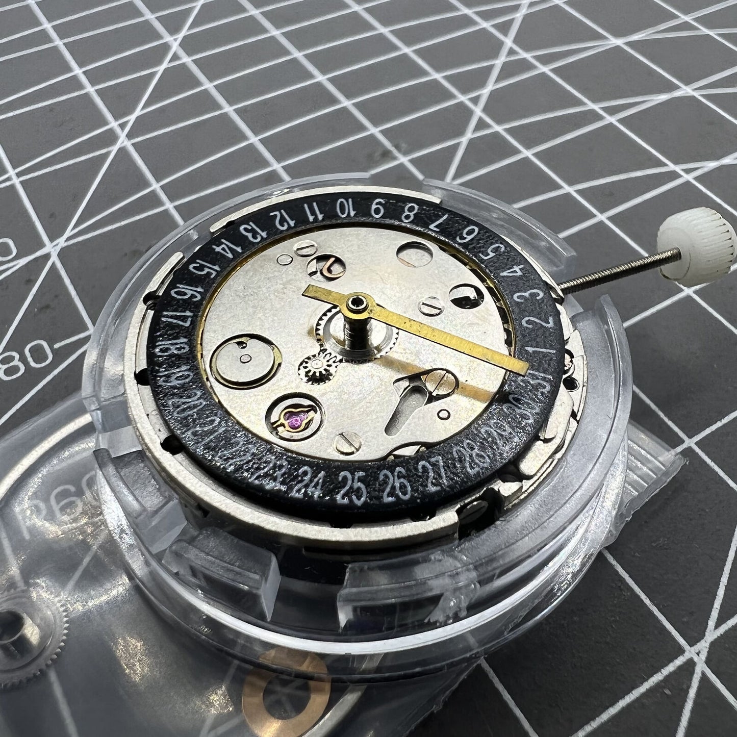 GMT Mechanical Movement Black Day Date Calendar at 6 For 2813