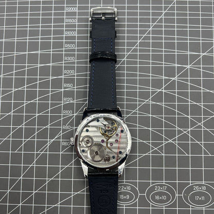 42mm Men Watch Manual Chain Up Seagull ST3600 Mechanical Movement White Dial