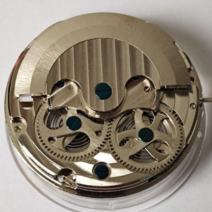 Hollow double mainspring watch movement featuring dual-zone automatic mechanical design by China Made, precision engineering.
