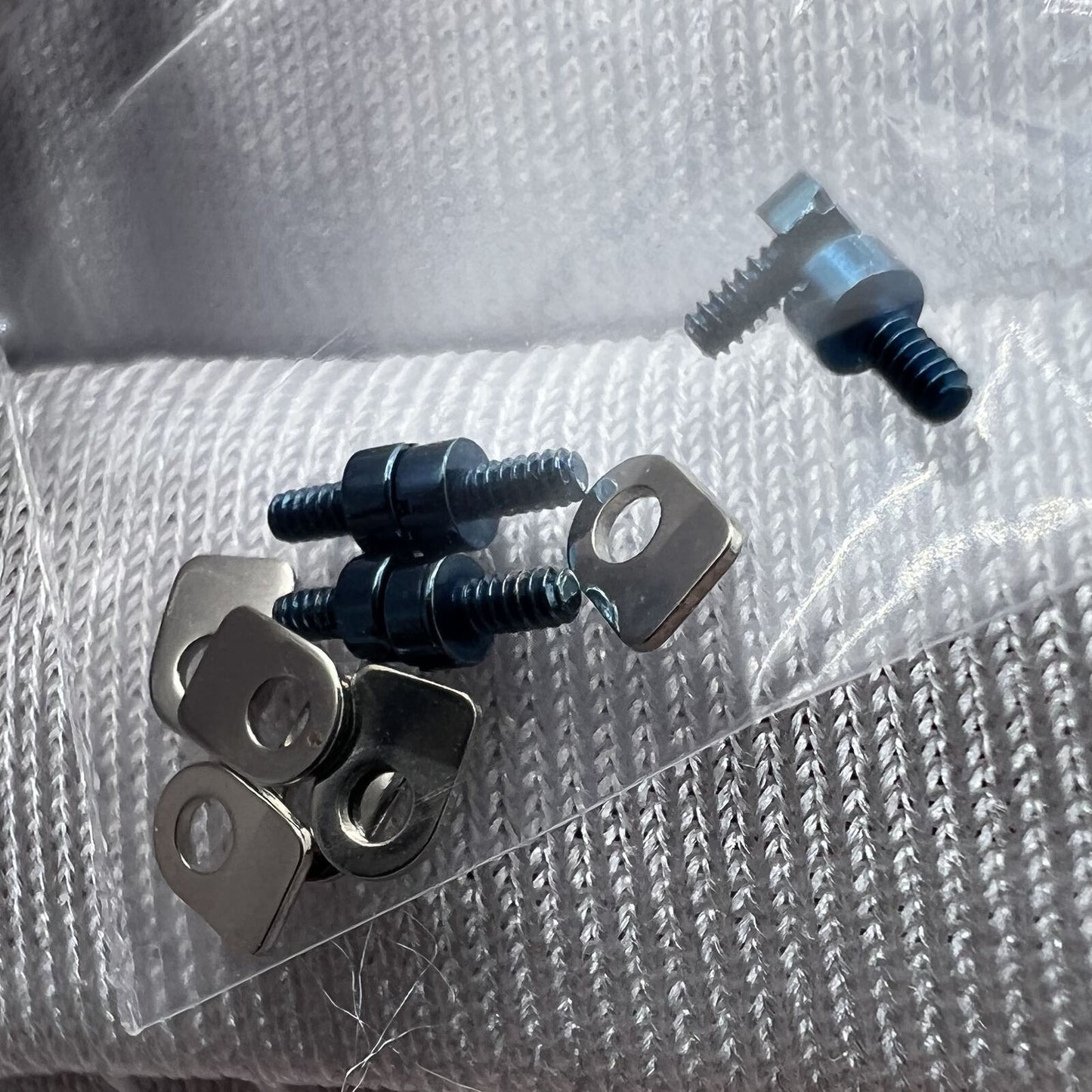 Seagull ST3600 ETA6497 watch casing clamp with screws, precision fit accessory for movement assembly.