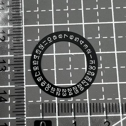 White Font Date Wheel Overlay for ETA2824 2836 Movement Miyota 8215/8200 Date@3