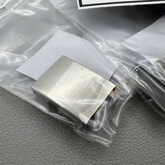 2 Sets/Pack 18pcs 9 Größen 3 gefaltete Uhrengurt Armband Schnallen Silber Extender