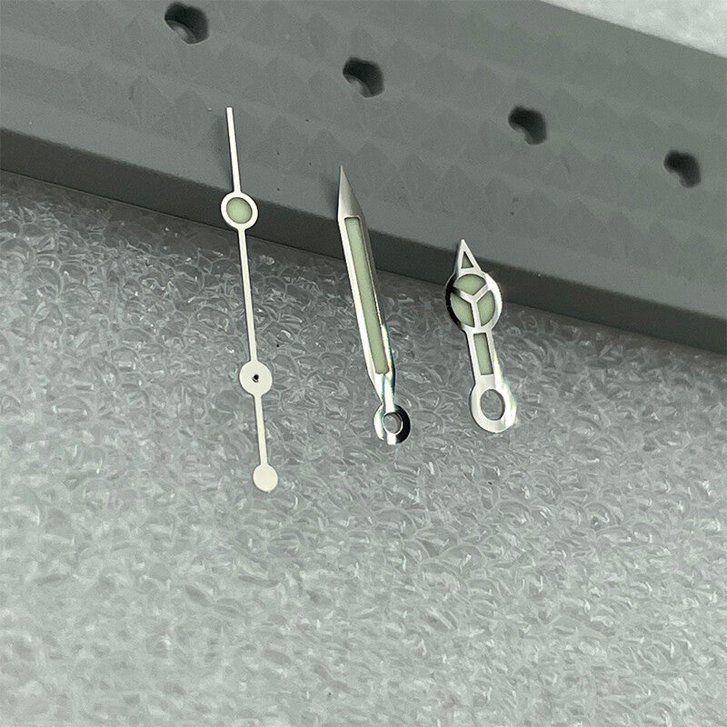 C3 green luminous watch hands set by P1-7-A for SKX/SBBN with NH35A/NH36 automatic movement.