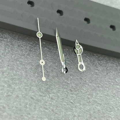 C3 green luminous watch hands set by P1-7-A for SKX/SBBN with NH35A/NH36 automatic movement.