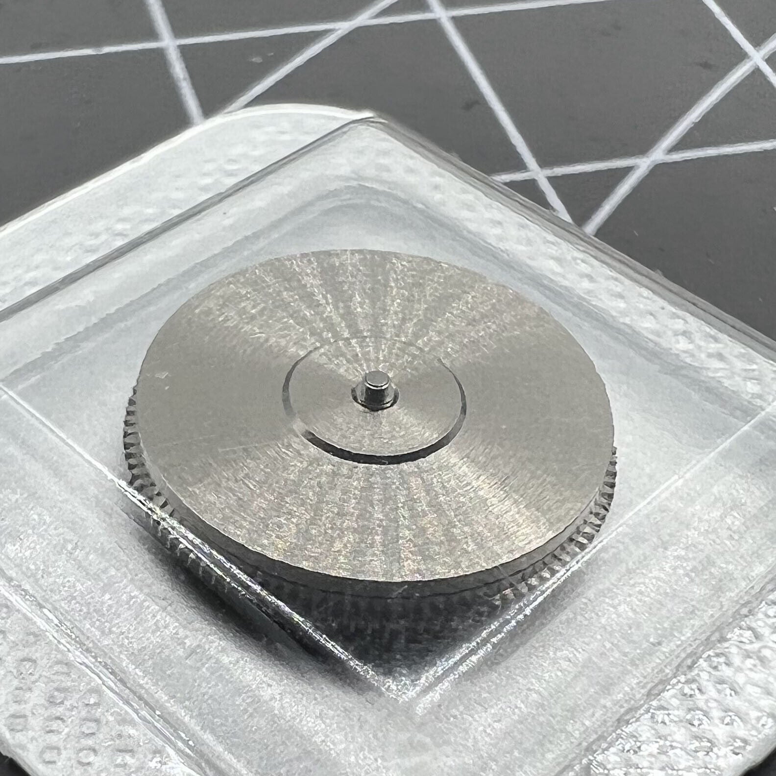 Barrel with complete mainspring for ETA C07.111 watch movement by ETA, compatible with C07.121 and C07.611 models.