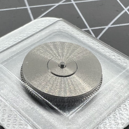 Barrel with complete mainspring for ETA C07.111 watch movement by ETA, compatible with C07.121 and C07.611 models.