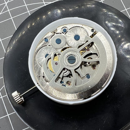 Double Balance Wheel wristwatch, featuring Big D12 automatic mechanical movement, sleek design.