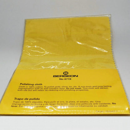 Bergeon 6719 Impregnated Pure Cotton Polishing Cloth Gold Silver