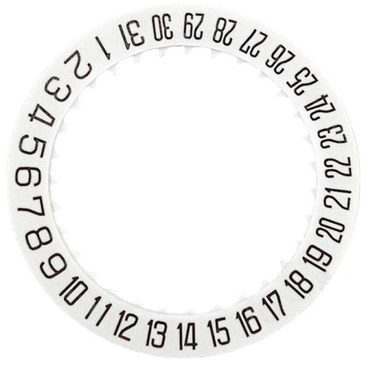 White Special Font Date At 6 Date Disk Wheel Date Wheel for Miyota 8215 Movement