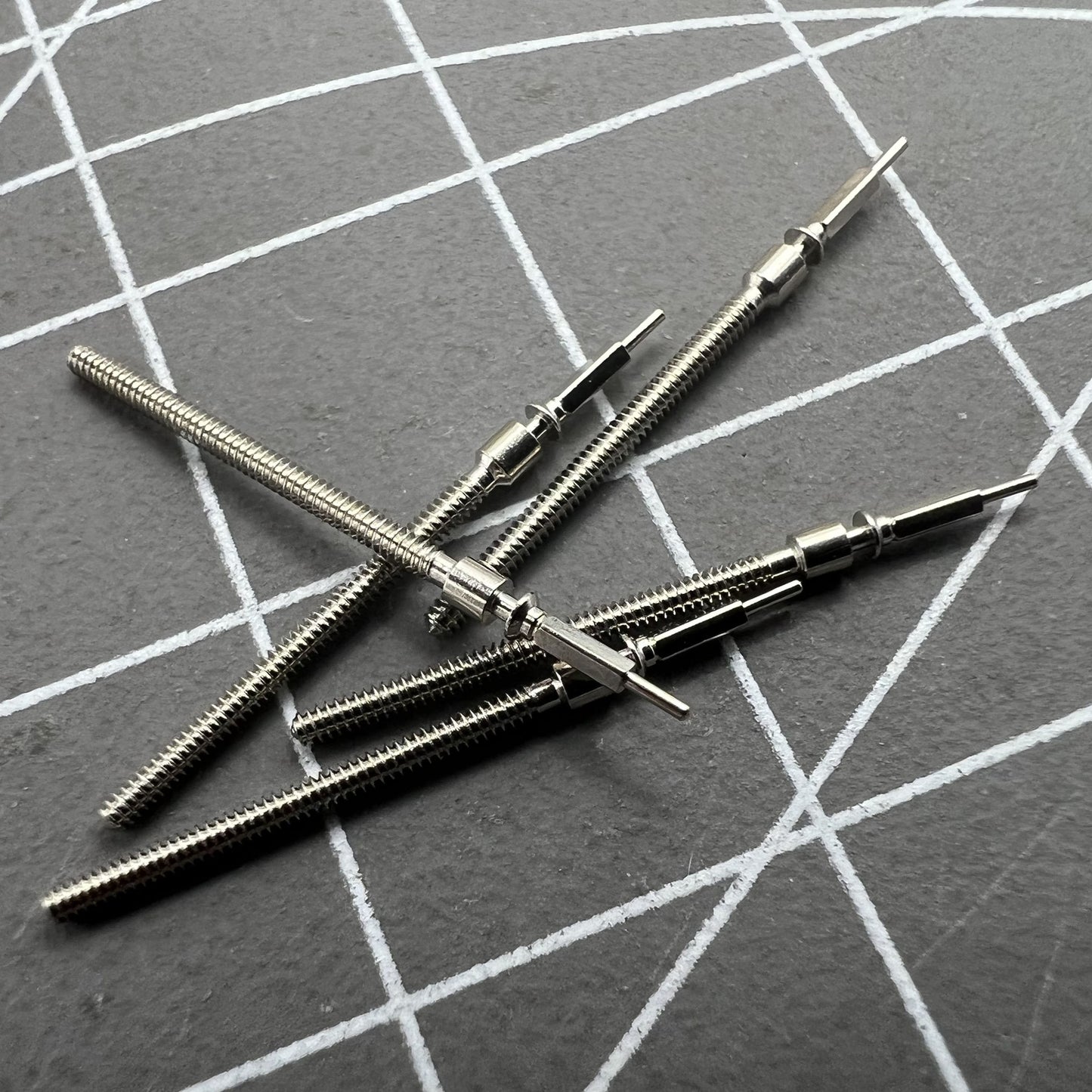 Generic watch winding stem for Seagull ST6 movement, compatible with lady and men watches.