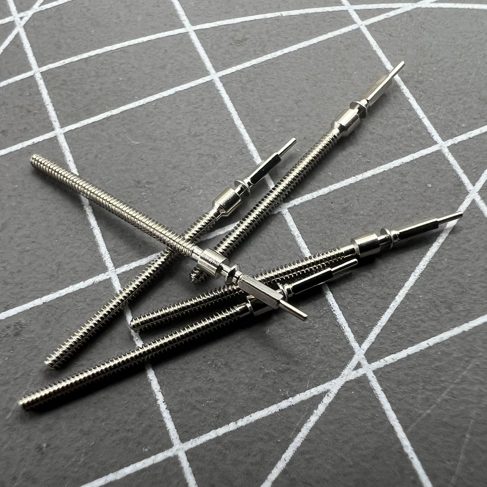 Generic watch winding stem for Seagull ST6 movement, compatible with lady and men watches.