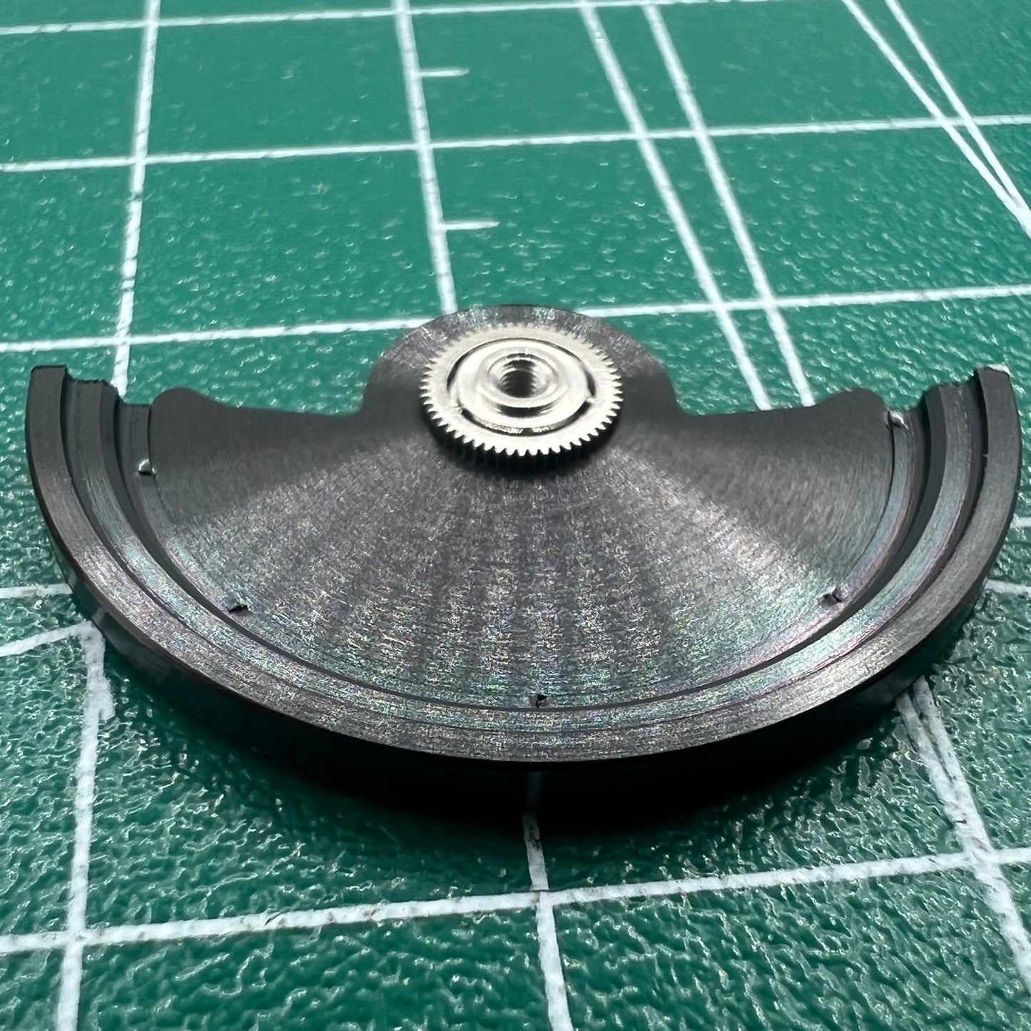 Black Line Wave carved rotor by Black Line Wave, precision accessory for Miyota NH35 NH36 watch movement.