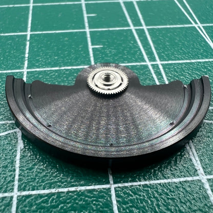 Black Line Wave carved rotor by Black Line Wave, precision accessory for Miyota NH35 NH36 watch movement.