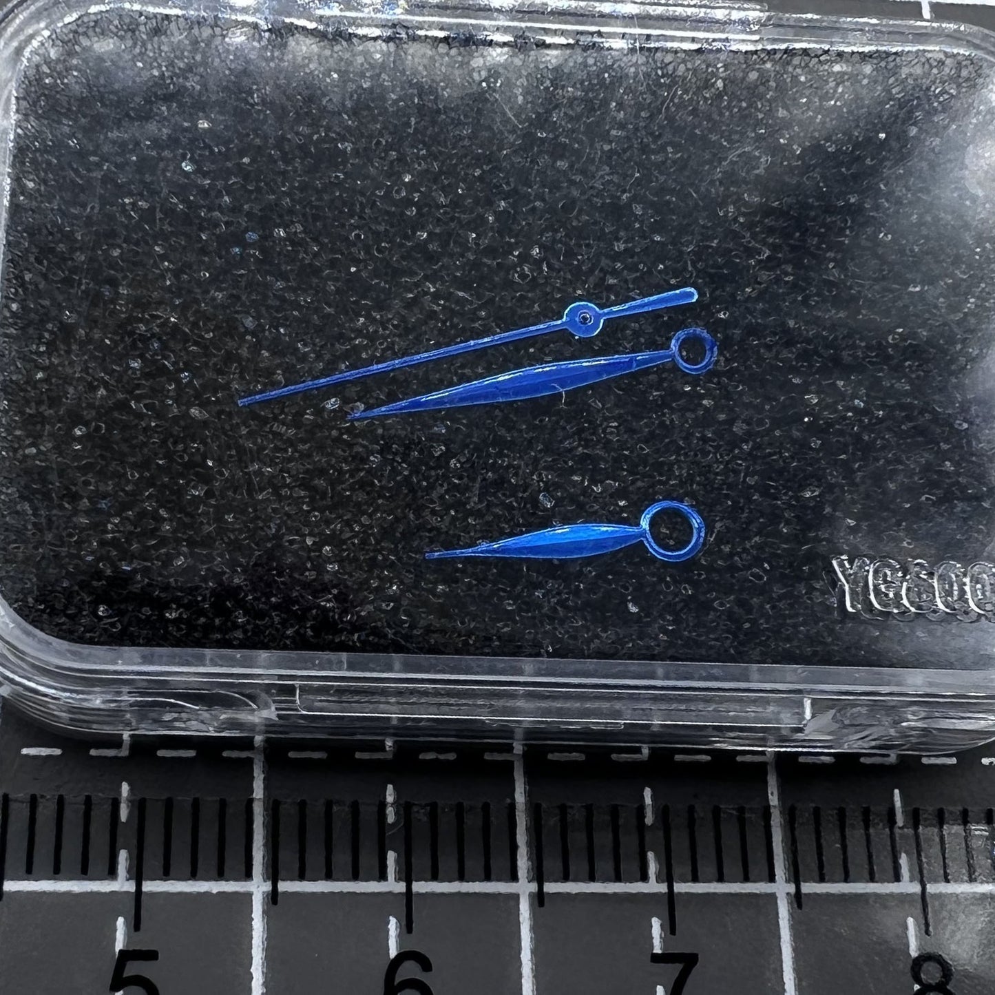 Blau 3 Zeiger Uhr Hände Set für Miyota 9015 Stunden Minuten Sekunden Uhrwerk