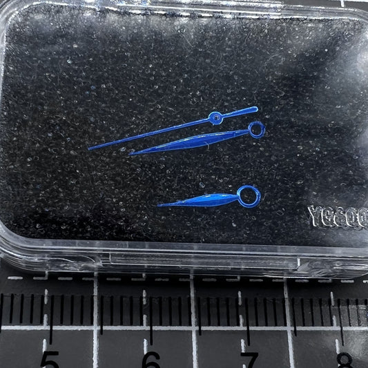 Blau 3 Zeiger Uhr Hände Set für Miyota 9015 Stunden Minuten Sekunden Uhrwerk