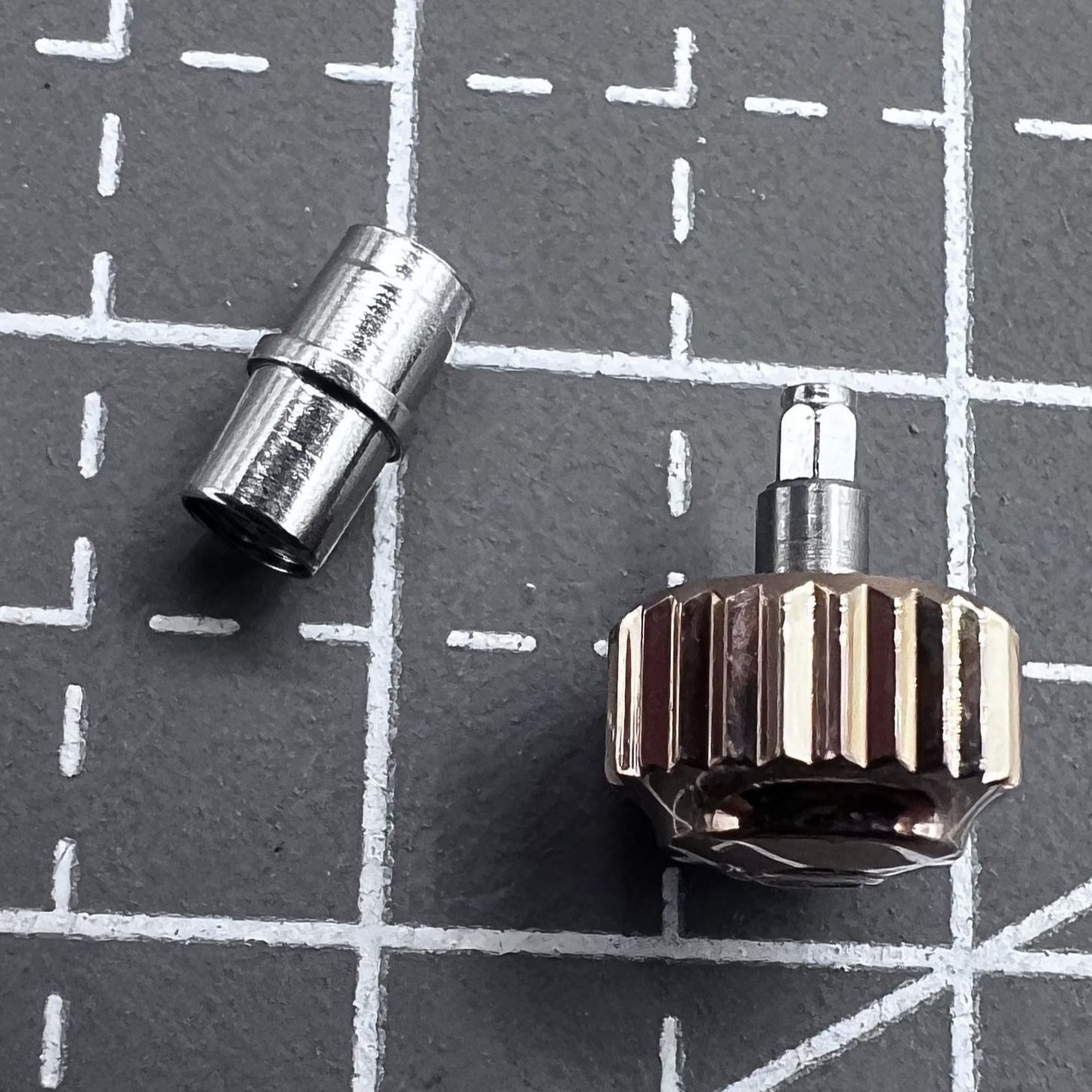 6.0mm Roségoldene Uhrenkrone mit Rohr passend für OMEGA Seamaster 300