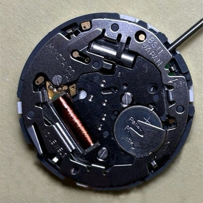 Miyota 8S11 solar quartz watch movement, genuine Japan-made replacement part for precise timekeeping.