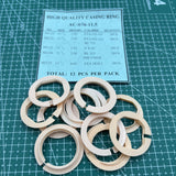 #AC-676-11.5 12 PIECES 5 Ligne Sizes Movement Case Spacer Casing Ring Holder