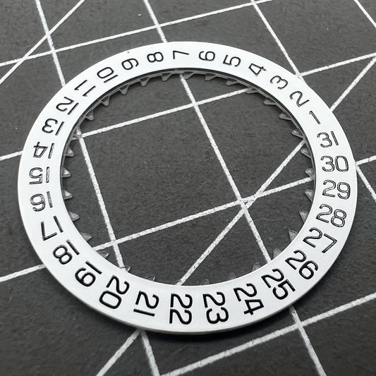 White Date Disk Wheel Date Wheel Generic for Movement ETA C01.211 Date At 3