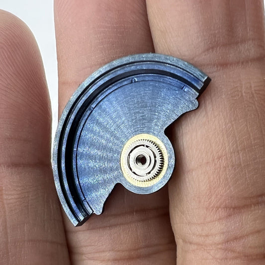 Blue Sea Wave rotor with intricate carving for Miyota NH35 NH36 watch movement, enhancing style and function.