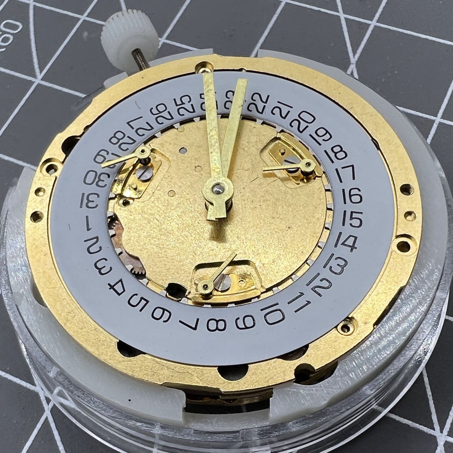 Swiss Made ETA251.272 quartz watch movement with date at 4, precision ETA brand component.