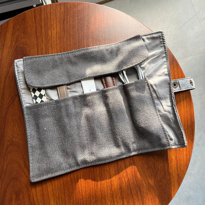 Nylon packing bag for Apple Watch bands, perfect for travel and organizing watch bracelets.