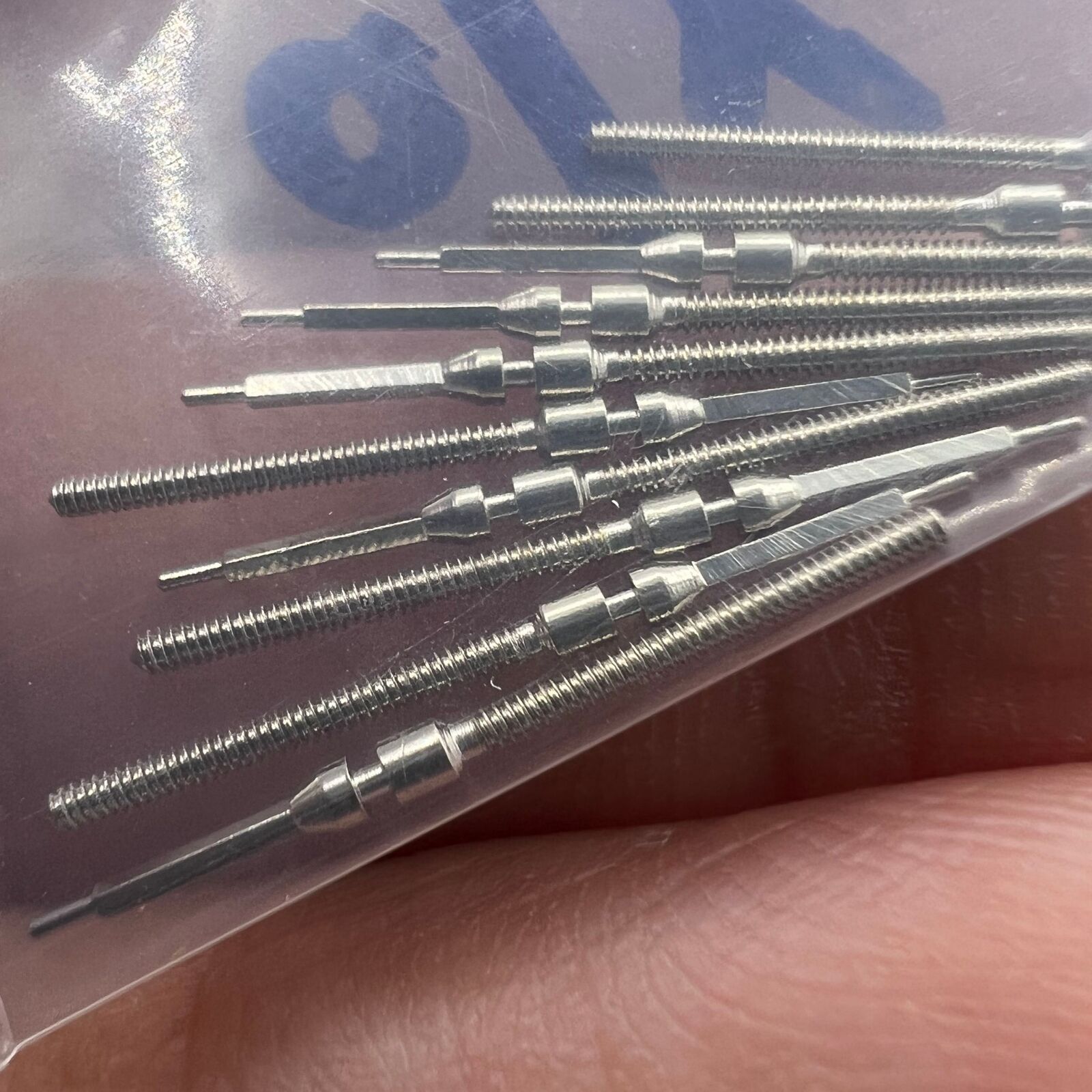 1. Set of 10 Tissot replacement watch winding stems for 8205 2813 movement repair.  
